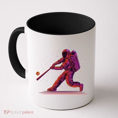 Funny Space Astronaut Baseball Coffee Mug