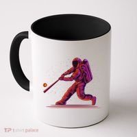 Funny Space Astronaut Baseball Coffee Mug thumb 0