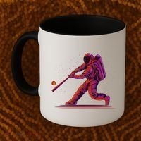 Funny Space Astronaut Baseball Coffee Mug thumb 2