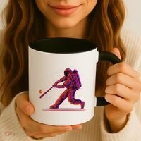 Funny Space Astronaut Baseball Coffee Mug thumb 3