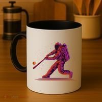 Funny Space Astronaut Baseball Coffee Mug thumb 4