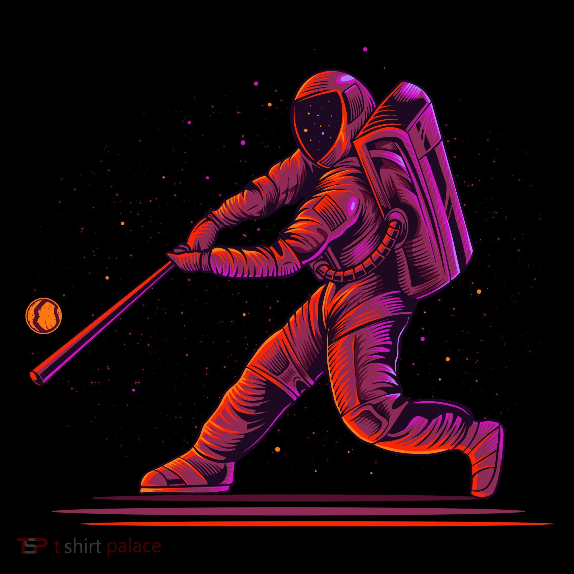 Funny Space Astronaut Baseball 16 in Basic Backpack