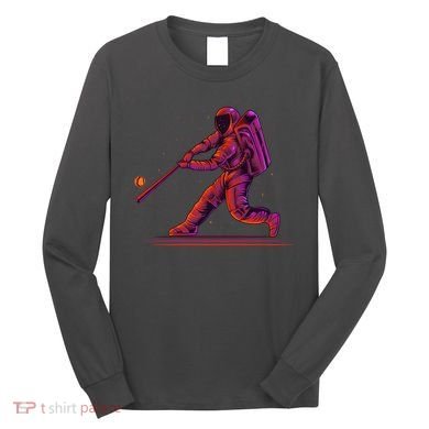 Funny Space Astronaut Baseball Long Sleeve Shirt