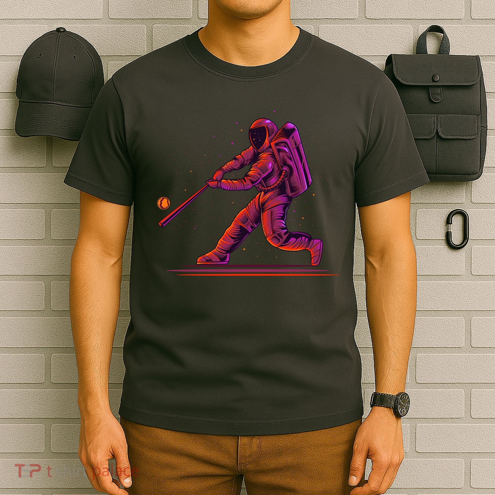 Funny Space Astronaut Baseball T-Shirt
