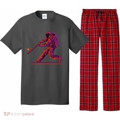 Funny Space Astronaut Baseball Pajama Set
