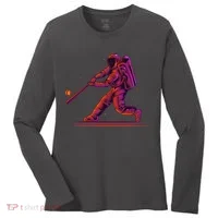 Funny Space Astronaut Baseball Women's Long Sleeve Shirt thumb 0