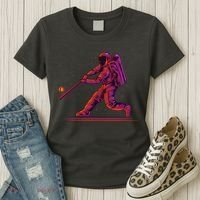 Funny Space Astronaut Baseball Women's T-Shirt thumb 3