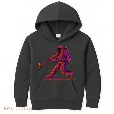 Funny Space Astronaut Baseball Kids Hoodie