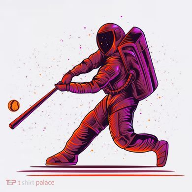 Funny Space Astronaut Baseball Comfort Colors Garment-Dyed Hooded Sweatshirt