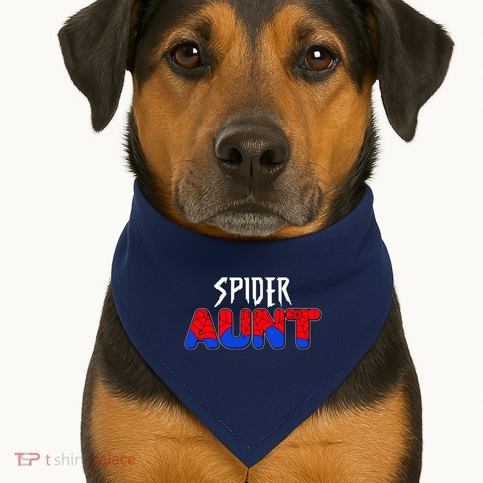 Funny Spider Aunt Matching Family Shirts USA-Made Doggie Bandana