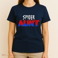 Funny Spider Aunt Matching Family Shirts T-Shirt thumb 4
