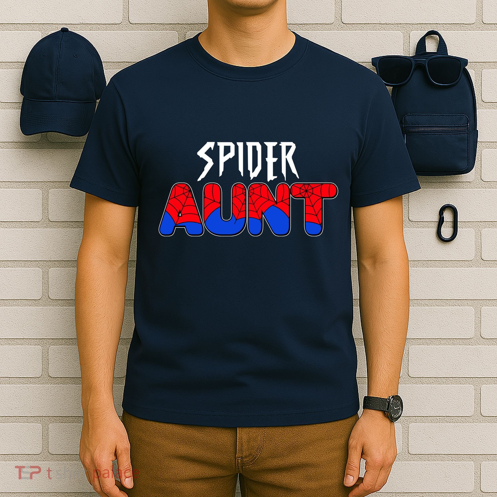 Funny Spider Aunt Matching Family Shirts T-Shirt