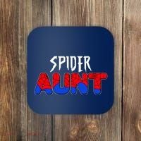 Funny Spider Aunt Matching Family Shirts Coaster thumb 0