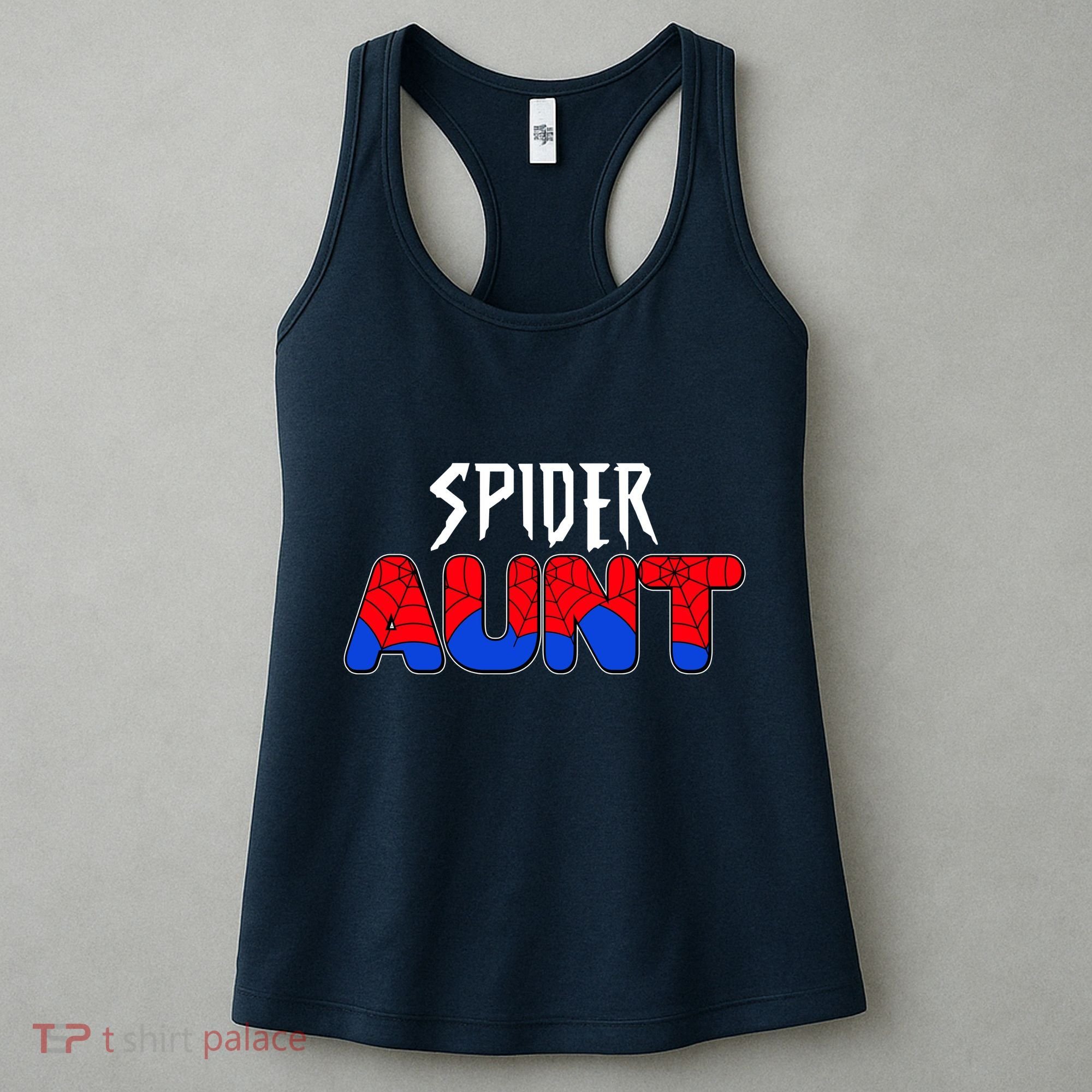Funny Spider Aunt Matching Family Shirts Women's Tank Top