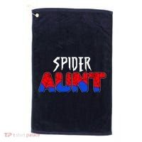 Funny Spider Aunt Matching Family Shirts Golf Towel thumb 0