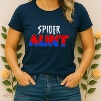 Funny Spider Aunt Matching Family Shirts Women's T-Shirt thumb 2