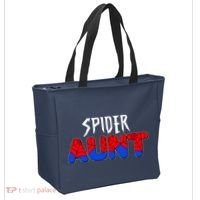 Funny Spider Aunt Matching Family Shirts Tote Bag thumb 2