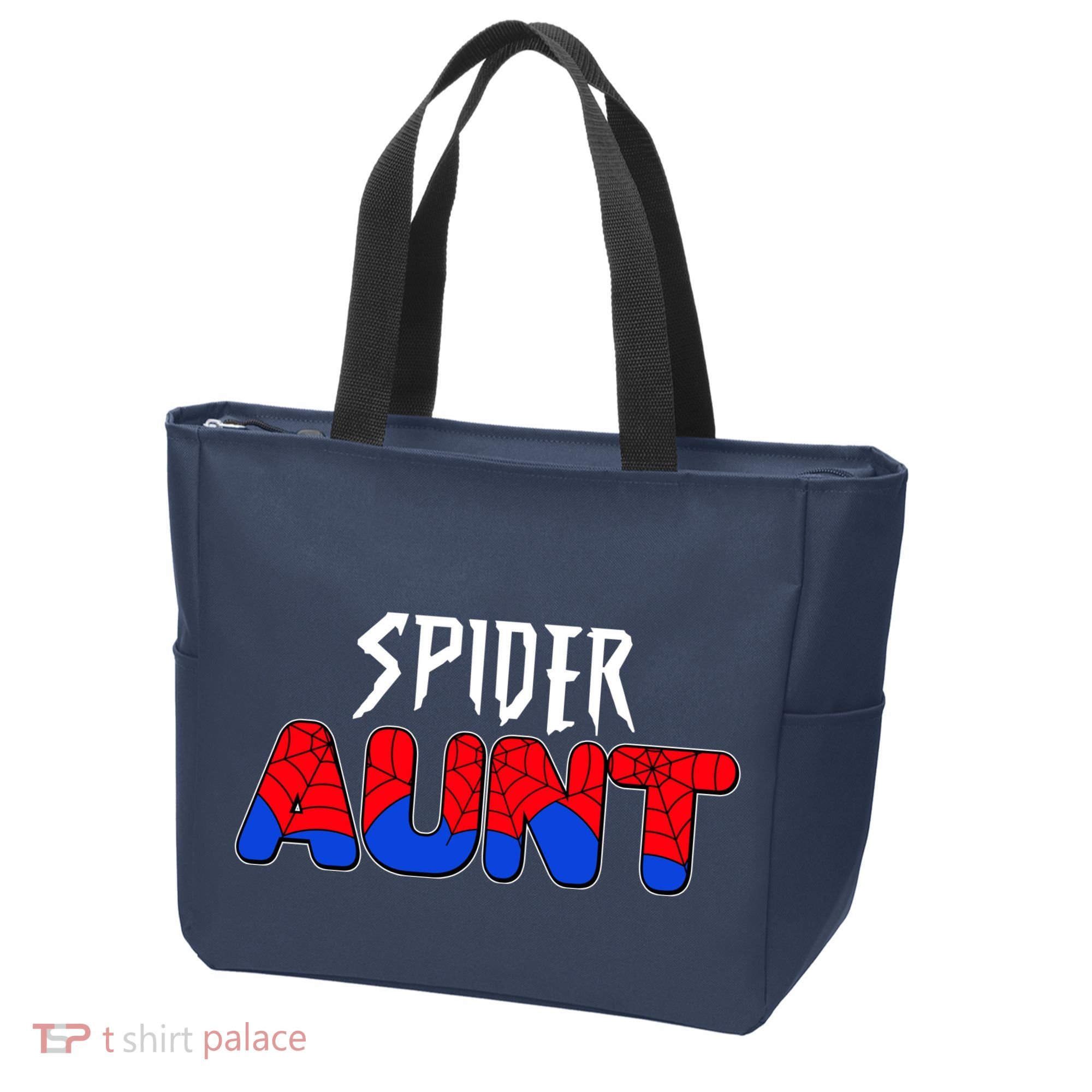 Funny Spider Aunt Matching Family Shirts Tote Bag