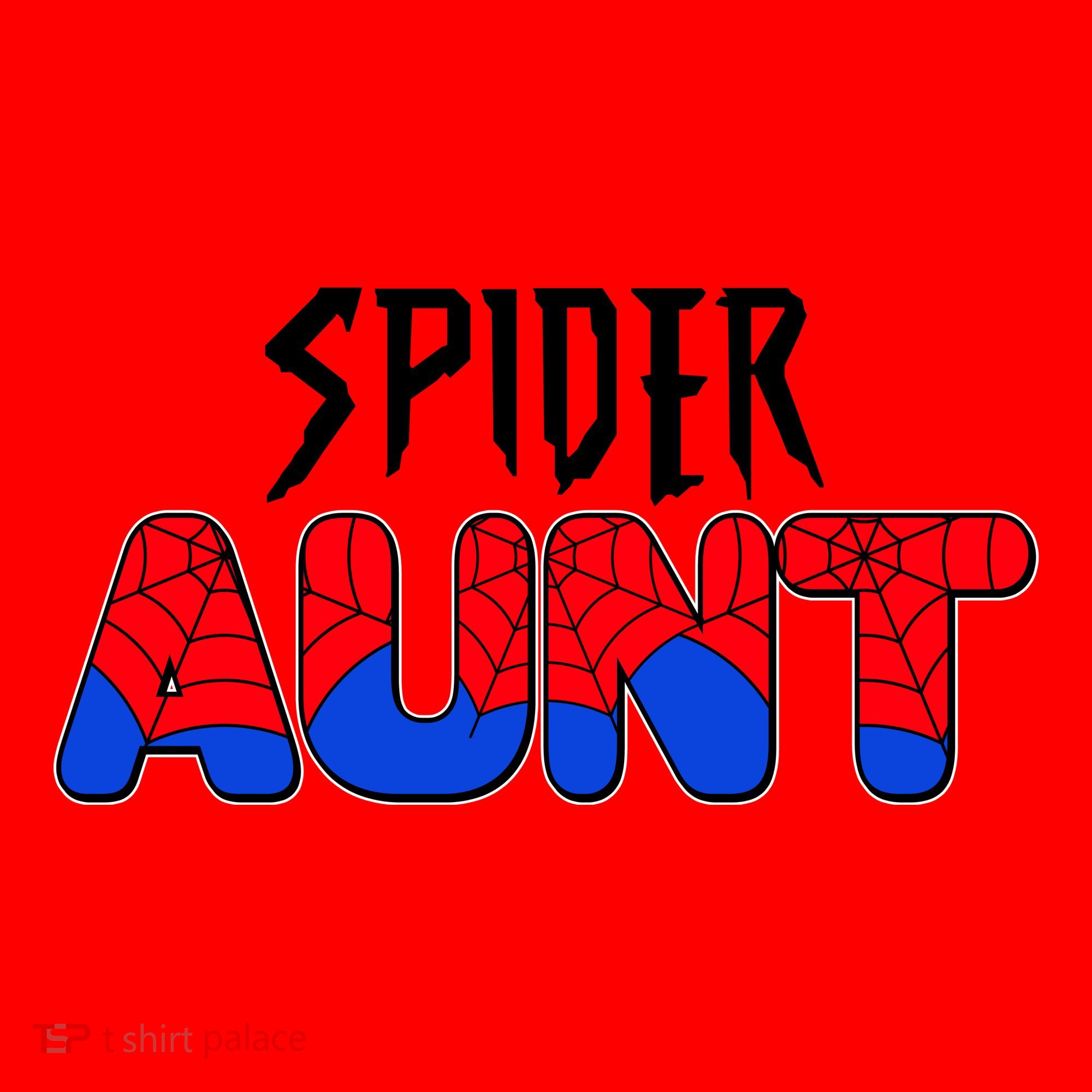 Funny Spider Aunt Matching Family Shirts Santa Hat
