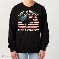 Funny Save A Horse Ride A Cowboy Horse Women's Sweatshirt thumb 0