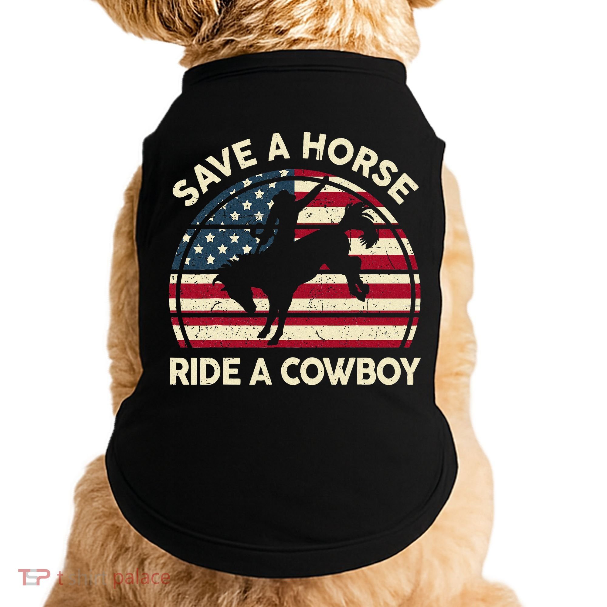 Funny Save A Horse Ride A Cowboy Horse Doggie Tank