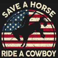 Funny Save A Horse Ride A Cowboy Horse Women's Hoodie thumb 2