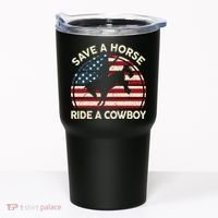 Funny Save A Horse Ride A Cowboy Horse Tumbler thumb 0