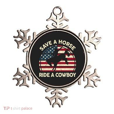 Funny Save A Horse Ride A Cowboy Horse Ornament