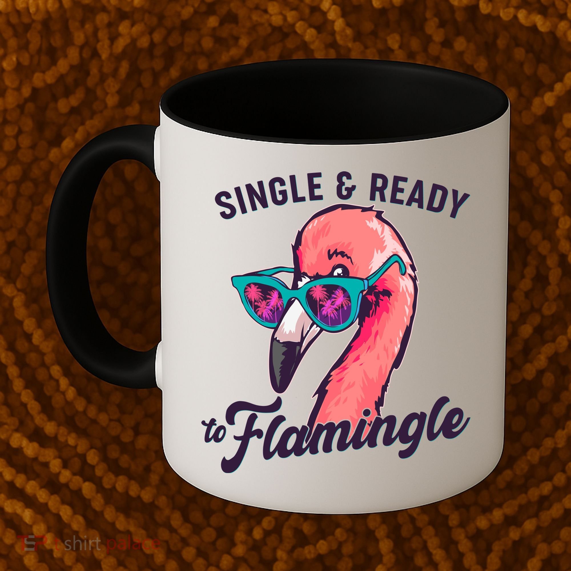 Funny Single And Ready To Flamingle Flamingo Coffee Mug