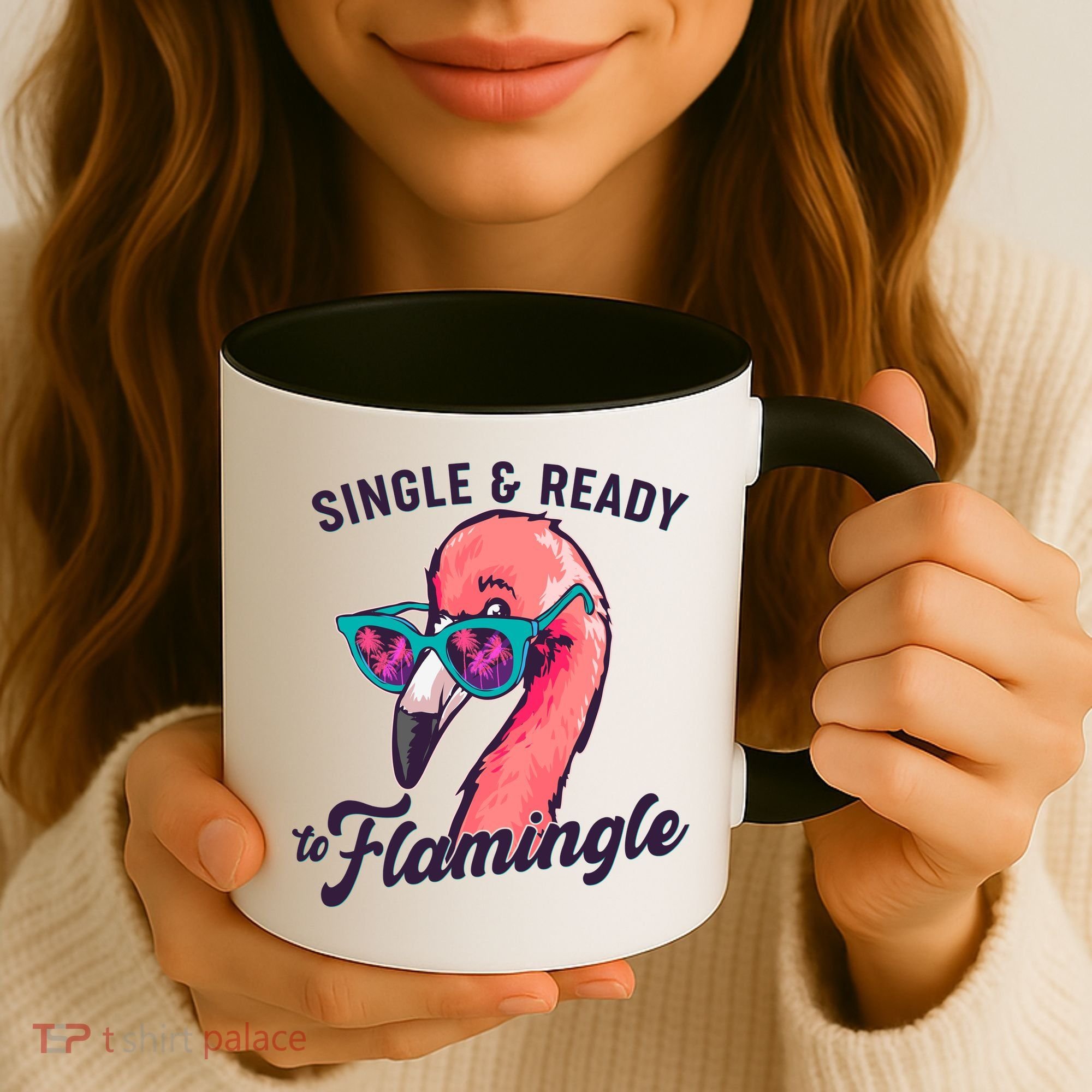 Funny Single And Ready To Flamingle Flamingo Coffee Mug