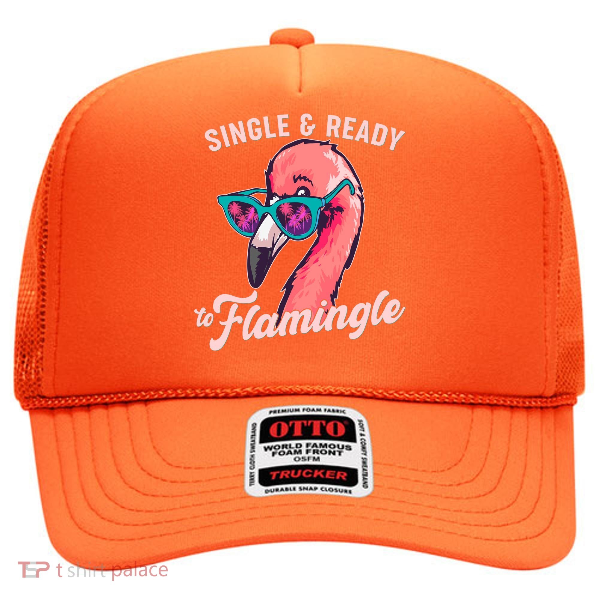 Funny Single And Ready To Flamingle Flamingo Hat