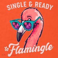 Funny Single And Ready To Flamingle Flamingo Visor thumb 3
