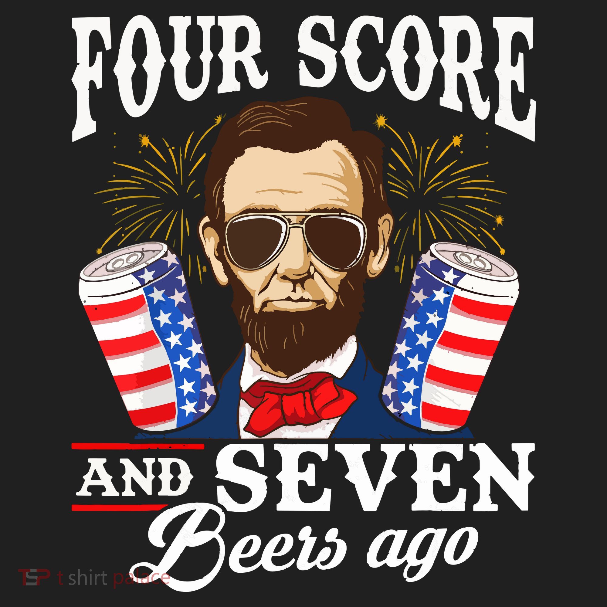 Four Score And 7 Beers Ago 4th Of July Drinking Like Lincoln Tumbler