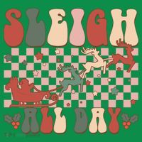 Funny Sleigh All Day Christmas In July Retro Vintage Ugly T-Shirt thumb 7