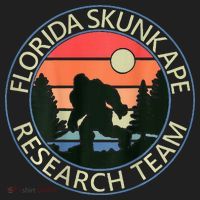 Florida Skunk Ape Research Team Camping Outdoors Back Print Women's Sweatshirt thumb 2