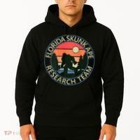 Florida Skunk Ape Research Team Camping Outdoors Back Print Hoodie thumb 2