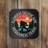 Florida Skunk Ape Research Team Camping Outdoors Back Print Coaster thumb 0