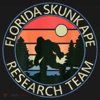 Florida Skunk Ape Research Team Camping Outdoors Back Print Polo thumb 3