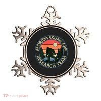 Florida Skunk Ape Research Team Camping Outdoors Back Print Ornament thumb 0