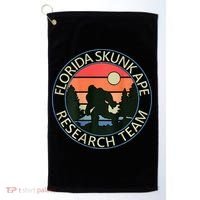 Florida Skunk Ape Research Team Camping Outdoors Back Print Golf Towel thumb 0