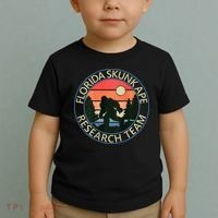 Florida Skunk Ape Research Team Camping Outdoors Back Print Toddler T-Shirt thumb 2