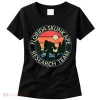 Florida Skunk Ape Research Team Camping Outdoors Back Print Women's T-Shirt thumb 0