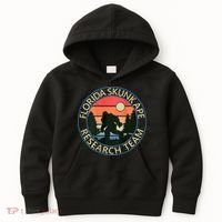 Florida Skunk Ape Research Team Camping Outdoors Back Print Kids Hoodie thumb 0