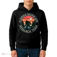 Florida Skunk Ape Research Team Camping Outdoors Back Print Kids Hoodie thumb 4