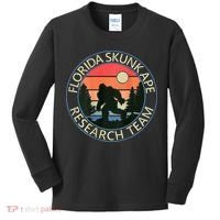 Florida Skunk Ape Research Team Camping Outdoors Back Print Kids Long Sleeve Shirt thumb 0