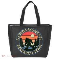 Florida Skunk Ape Research Team Camping Outdoors Back Print Tote Bag thumb 0