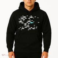 Fish Swim Against The Current In The Sea Hoodie thumb 2