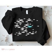 Fish Swim Against The Current In The Sea Sweatshirt thumb 2