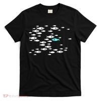Fish Swim Against The Current In The Sea T-Shirt thumb 0