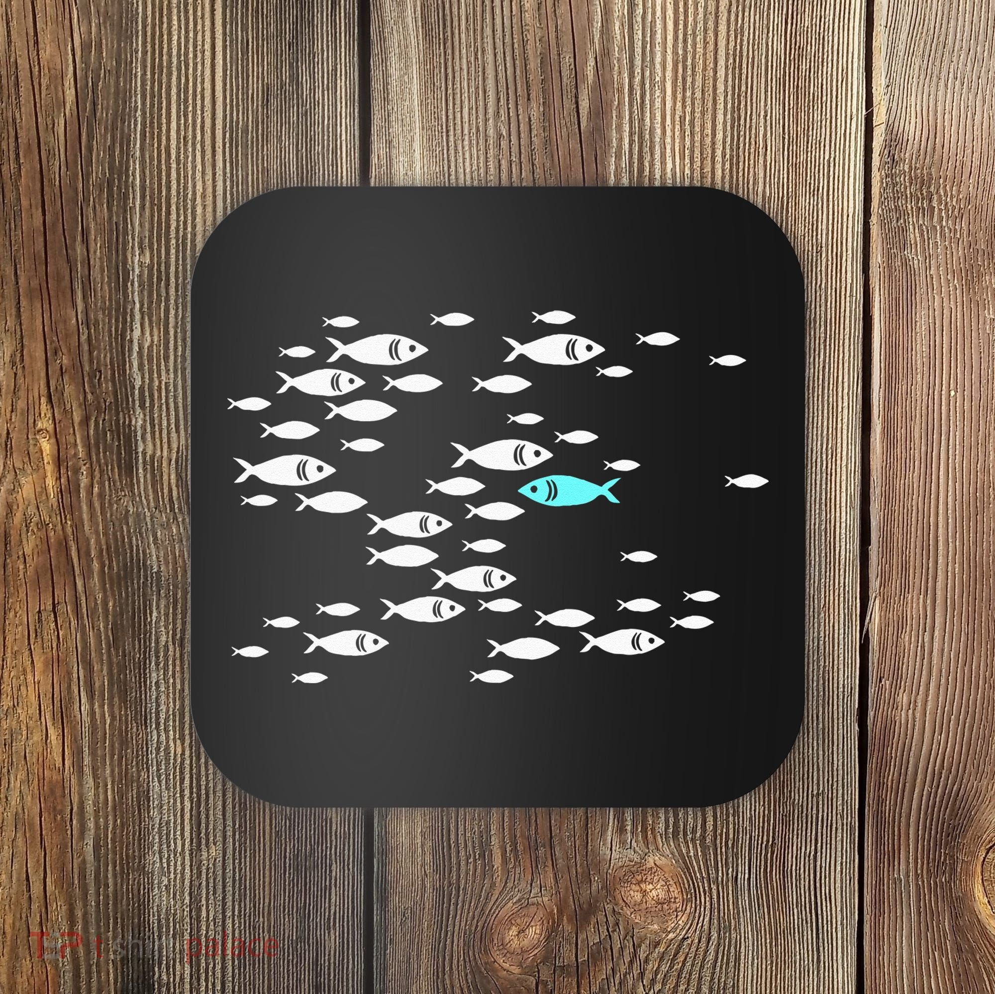 Fish Swim Against The Current In The Sea Coaster